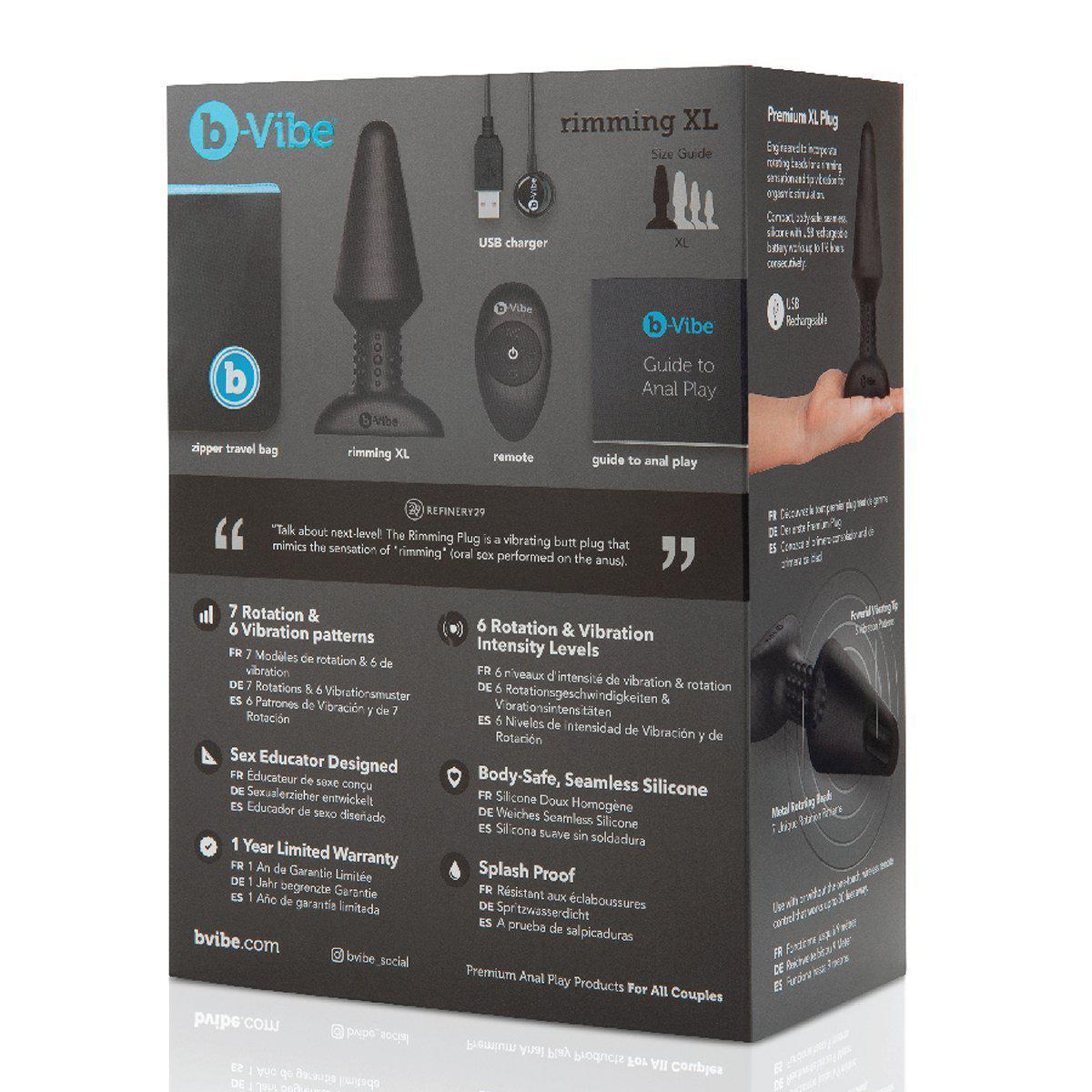 b-Vibe XL Rimming Plug - Kinkly Shop