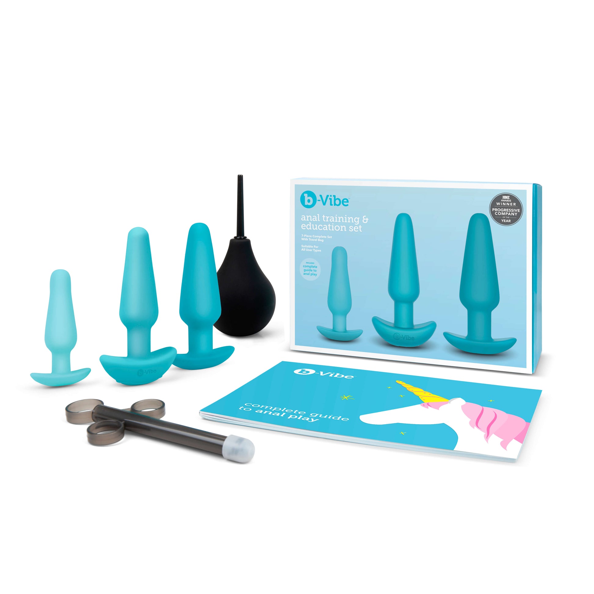 B-Vibe Anal Training Kit: 3 Butt Plugs + Guide & Accessories Kinkly Shop B-Vibe Anal Training Kit: 3 Butt Plugs + Guide & Accessories Kinkly Shop
