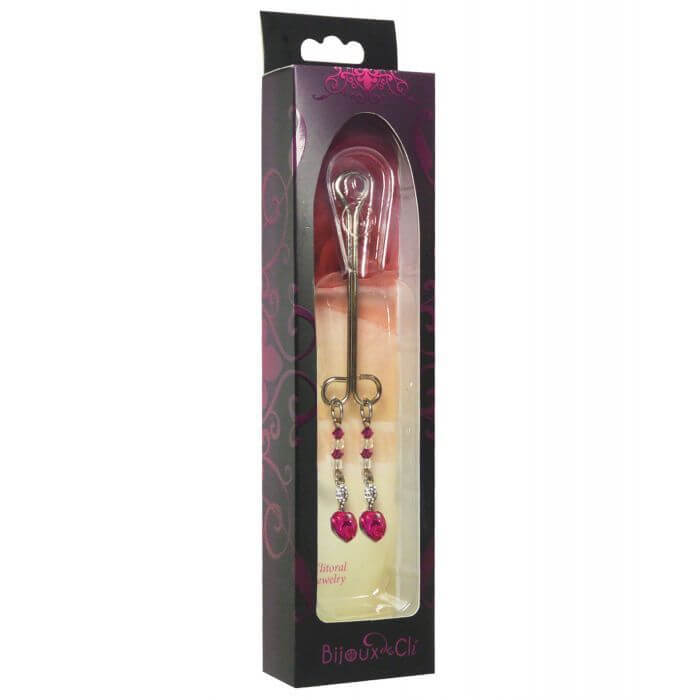 Packaging for the Bijoux de Nip Clit Clamp with Heart Charm | Kinkly Shop