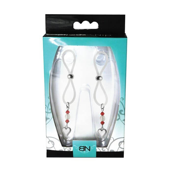 Packaging for the Bijoux de Nip Nipple Halos with Heart Charm | Kinkly Shop