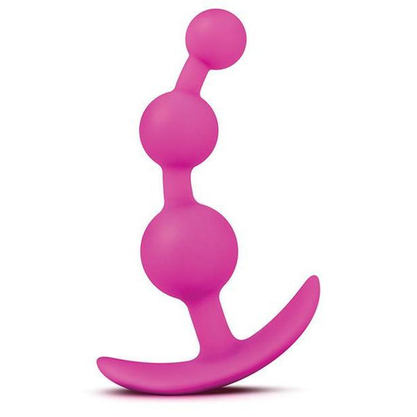Blush Luxe Be Me 3 Silicone Anal Beads with Plug Design Kinkly Shop Blush Luxe Be Me 3 Silicone Anal Beads with Plug Design Kinkly Shop