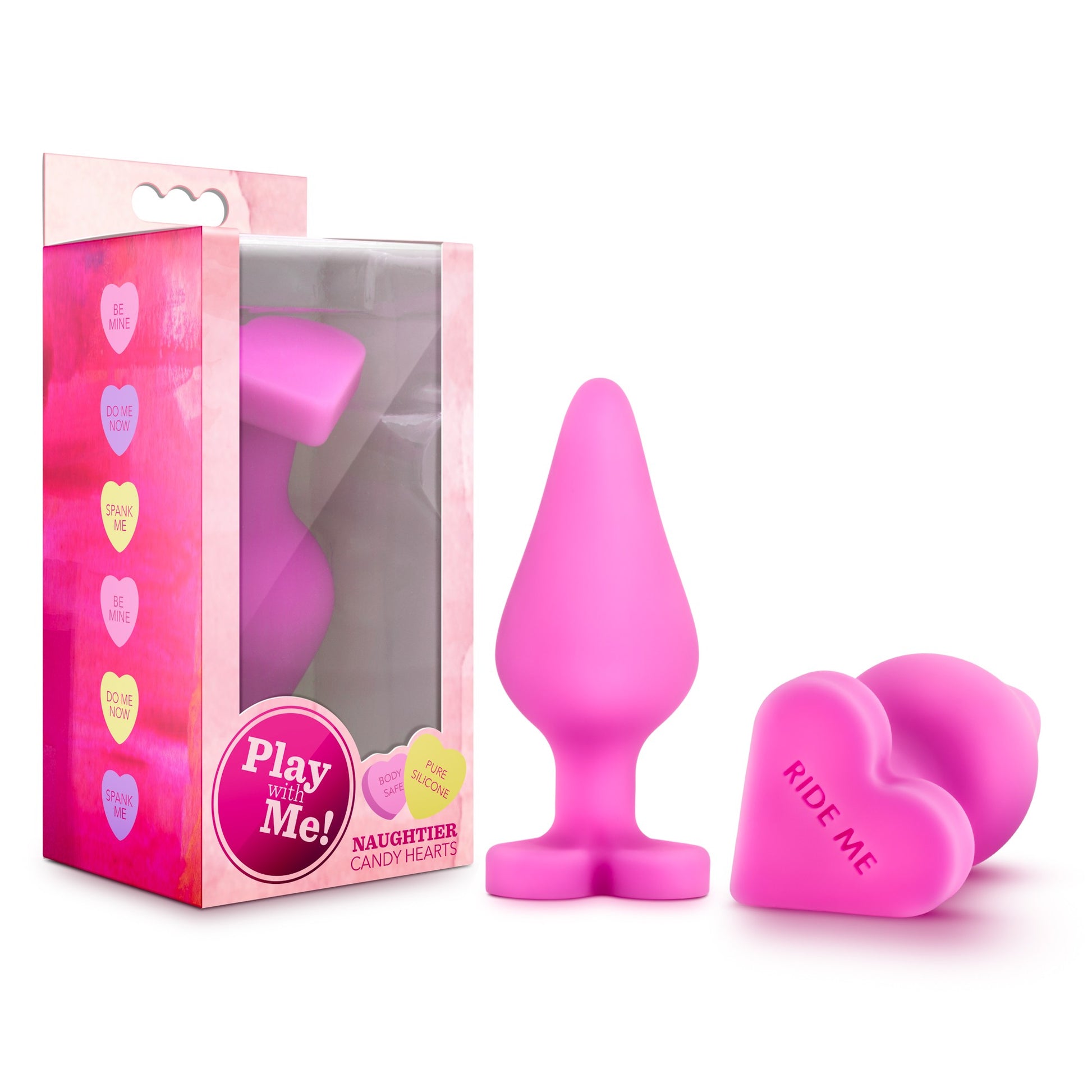 Blush Candy Heart Butt Plugs Playful, Tapered Silicone Toys Kinkly Shop Blush Candy Heart Butt Plugs Playful, Tapered Silicone Toys Kinkly Shop