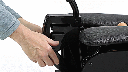 GIF showing the adjustable thrust height feature of the Cloud 9 F-Slider Pro sex machine | Kinkly Shop