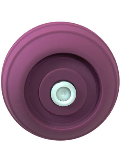 Close-up of the base of the Cloud 9 Non-Backflow Enema Bulb shows the check valve design that prevents backflow of used water. | Kinkly Shop