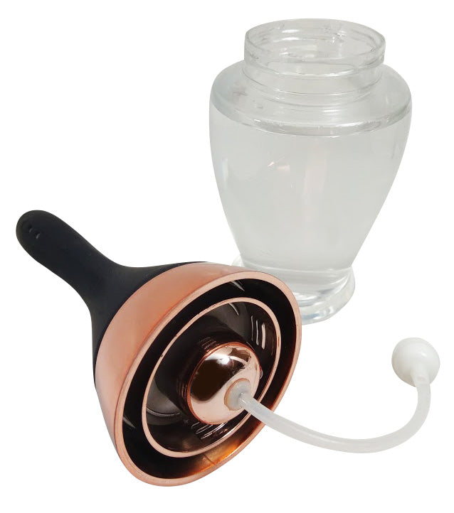Cloud 9 Rechargeable Enema with the lid and nozzle removed from the water resevoir | Kinkly Shop