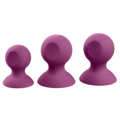 Plum set of Cloud 9 Nipple Sucker and Clit Sucker Set | Kinkly Shop