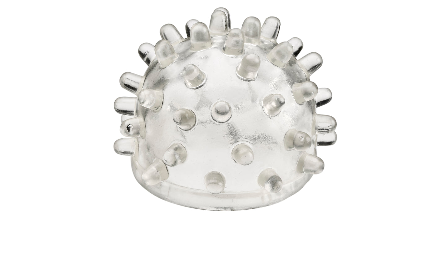 Close-up of the nubby, textured wand massager attachment for the Cloud 9 Wand Kit | Kinkly Shop