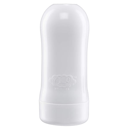 How the plastic case of the Cloud 9 Water-Activated Stroker looks while it's fully sealed up with the lid on. It looks like a plain white tube with the Cloud 9 Novelties likely emblazoned on the surface. | Kinkly Shop