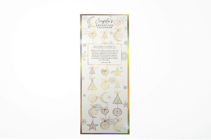 Backside of the Couple's Advent-ure Calendar. It is also holographic. | Kinkly Shop