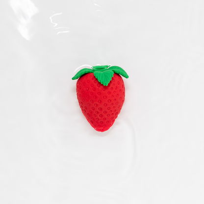 Emojibator Strawberry Air Suction Vibrator - 8 Modes, Waterproof & Cute Kinkly Shop Emojibator Strawberry Air Suction Vibrator - 8 Modes, Waterproof & Cute Kinkly Shop