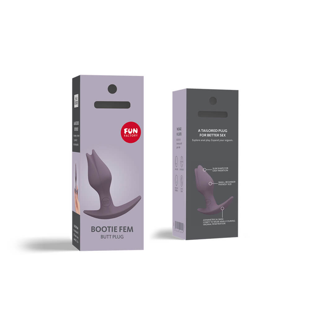 Packaging for the Fun Factory Bootie Fem | Kinkly Shop