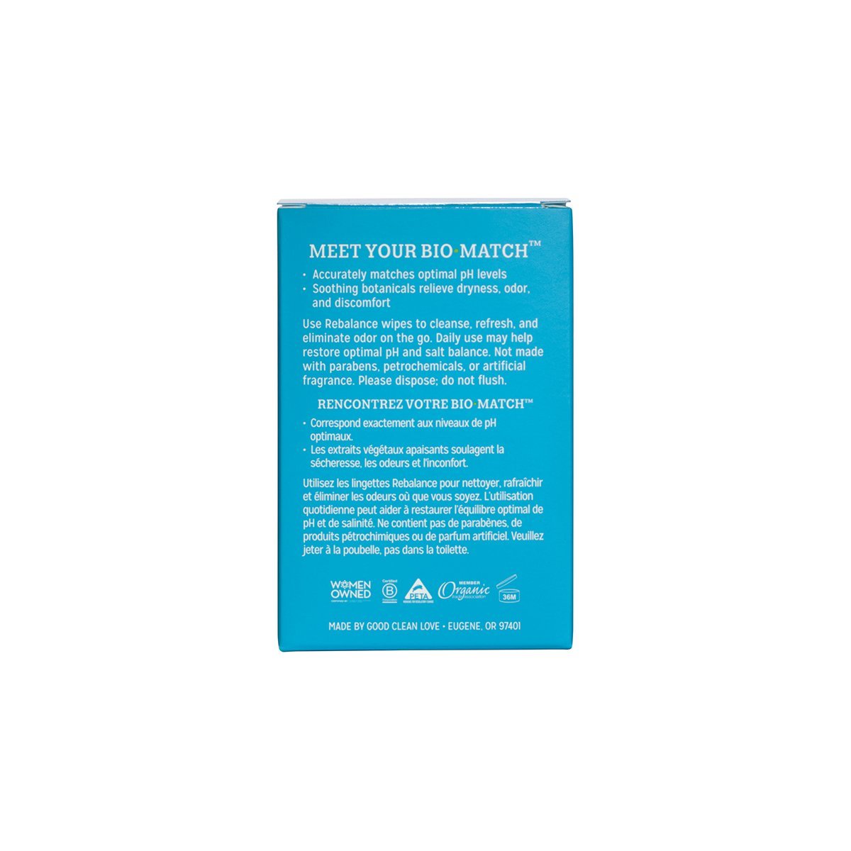 Good Clean Love Rebalance pH-Balanced Feminine Wipes - Kinkly Shop