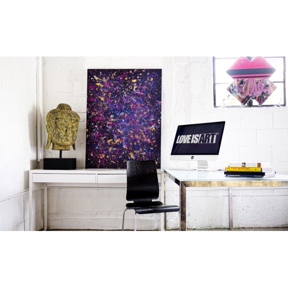 Liberator Love is Art Romantic Canvas and Paint Kit in Cosmos | Kinkly Shop