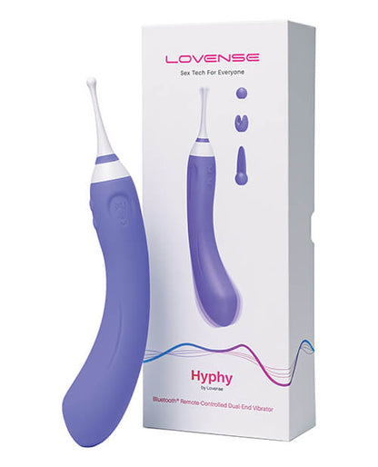 Lovense Hyphy displayed next to the box that it comes in | Kinkly Shop