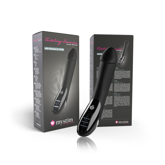 Mystim Tickling Truman eStim Vibrator Black Edition - Kinkly Shop