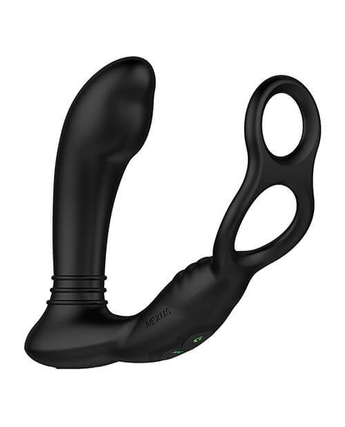 Close-up of the two cock rings attached to the Simul8 Stroker Edition. | Kinkly Shop