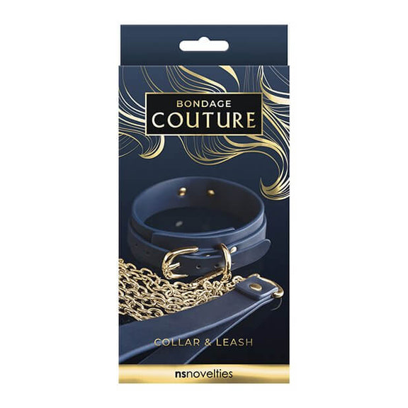 Packaging for the NS Novelties Bondage Couture Vinyl Collar and Leash | Kinkly Shop