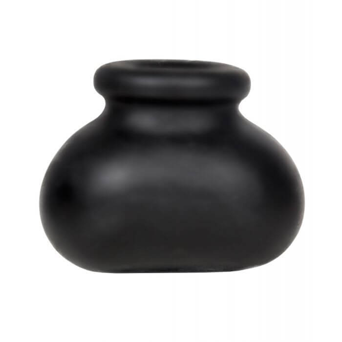 The Perfect Fit Bull Bag in 0.75" in black in front of a white background | Kinkly Shop
