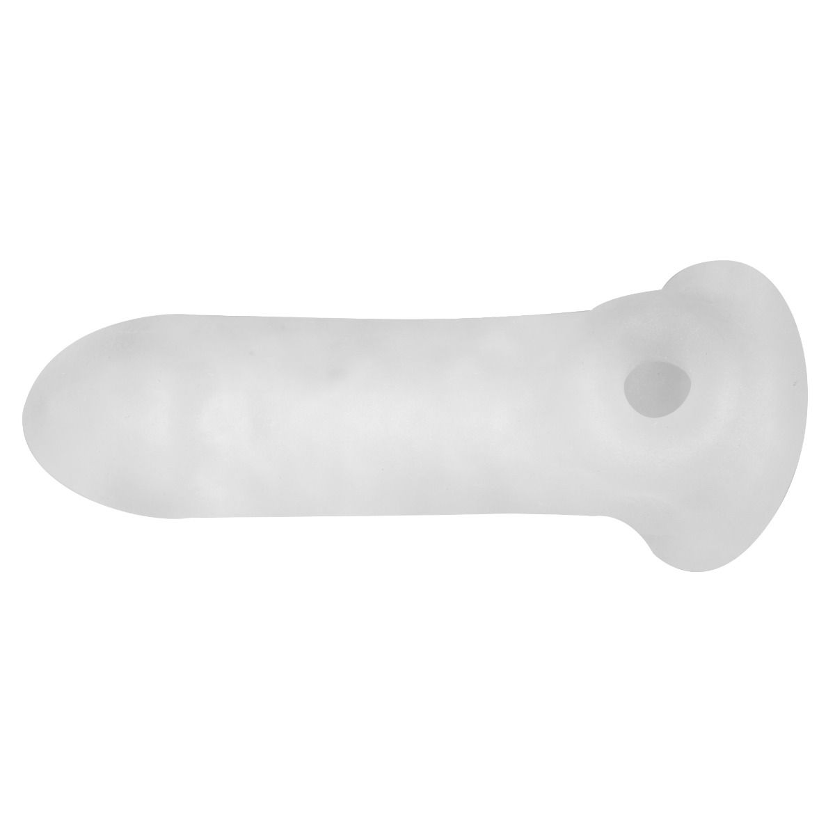 Showing the testicle anchor base design of the Perfect Fit Fat Boy Thin Penis Extender Sleeve | Kinkly Shop