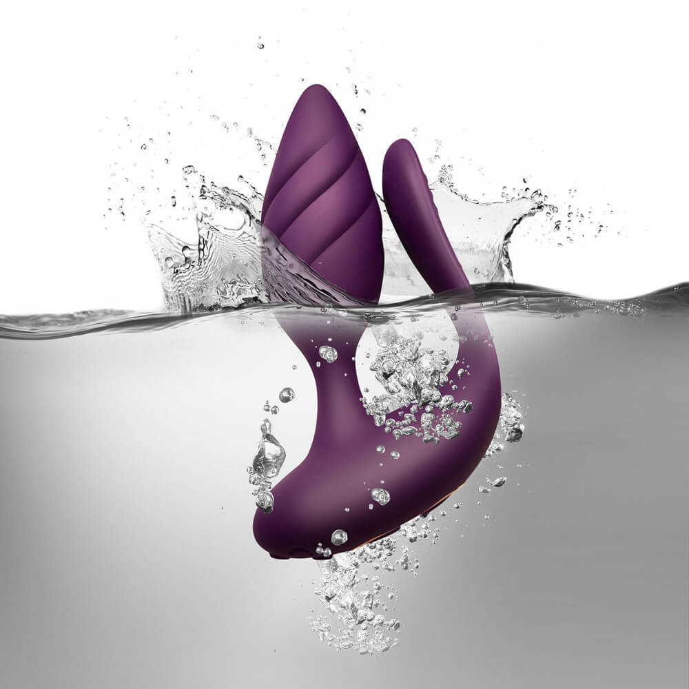The Rocks-Off Cocktail in a composite image with water. This image showcases that the Rocks-Off Cocktail is waterproof. | Kinkly Shop