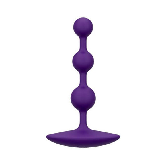 A side view of the ROMP Amp. This angle showcases how wide the base of the beads are compared to the graduated sizing of the three beads. | Kinkly Shop