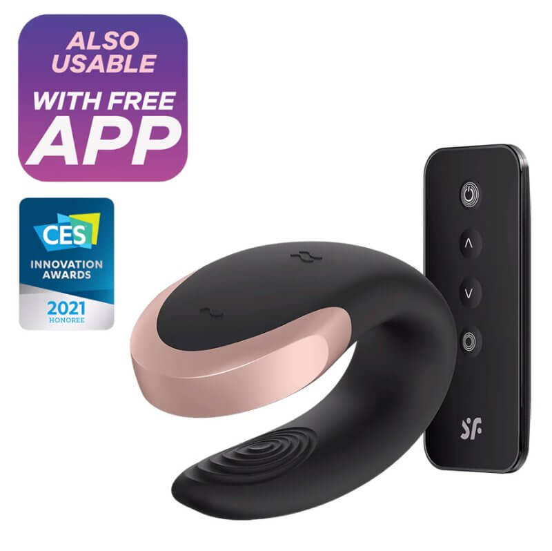 Satisfyer Double Love  App-Controlled Couples Vibrator + Remote  Kinkly  Shop