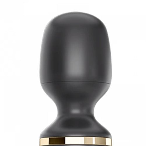 Close-up of the Satisfyer Wand-er Woman massager's head shows the completely smoothly design of the wand's head. | Kinkly Shop