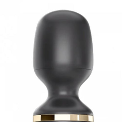 Close-up of the Satisfyer Wand-er Woman massager's head shows the completely smoothly design of the wand's head. | Kinkly Shop