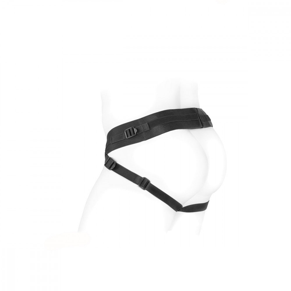 Backside view of the Spareparts Deuce Two-Hole Harness | Kinkly Shop