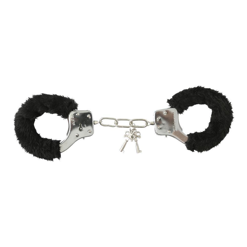 Sportsheets Black Furry Handcuffs - Kinkly Shop