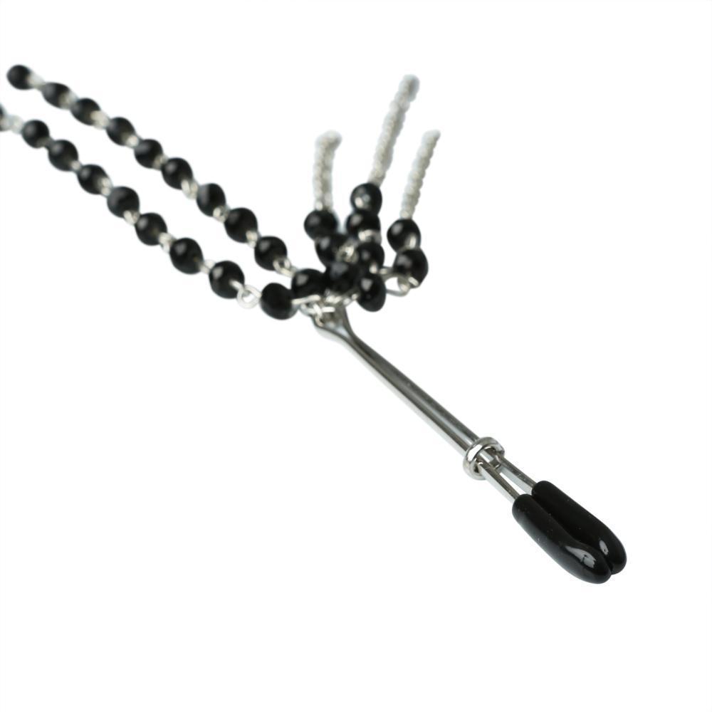 Sportsheets Black Jeweled Nipple Clips - Kinkly Shop