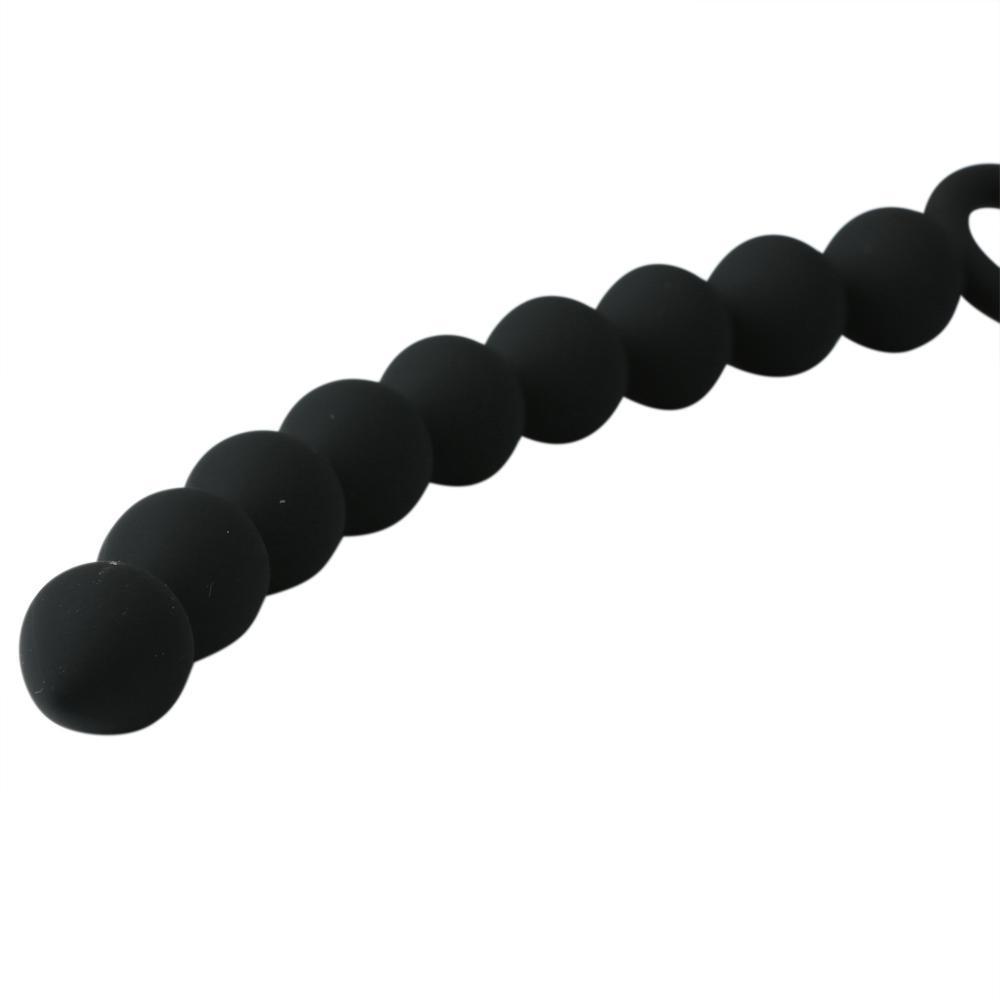 Sportsheets Black Silicone Anal Beads - Kinkly Shop