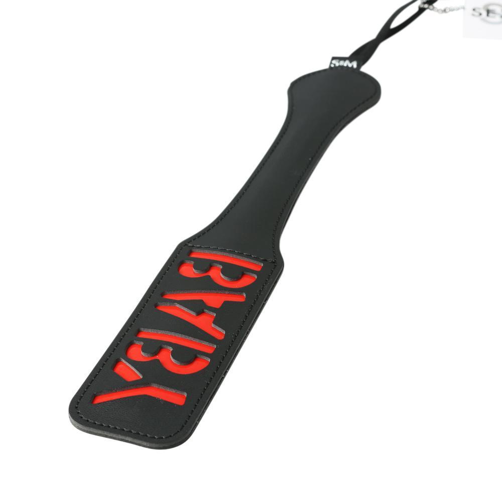 Sportsheets Black Vinyl Paddle, BABY - Kinkly Shop