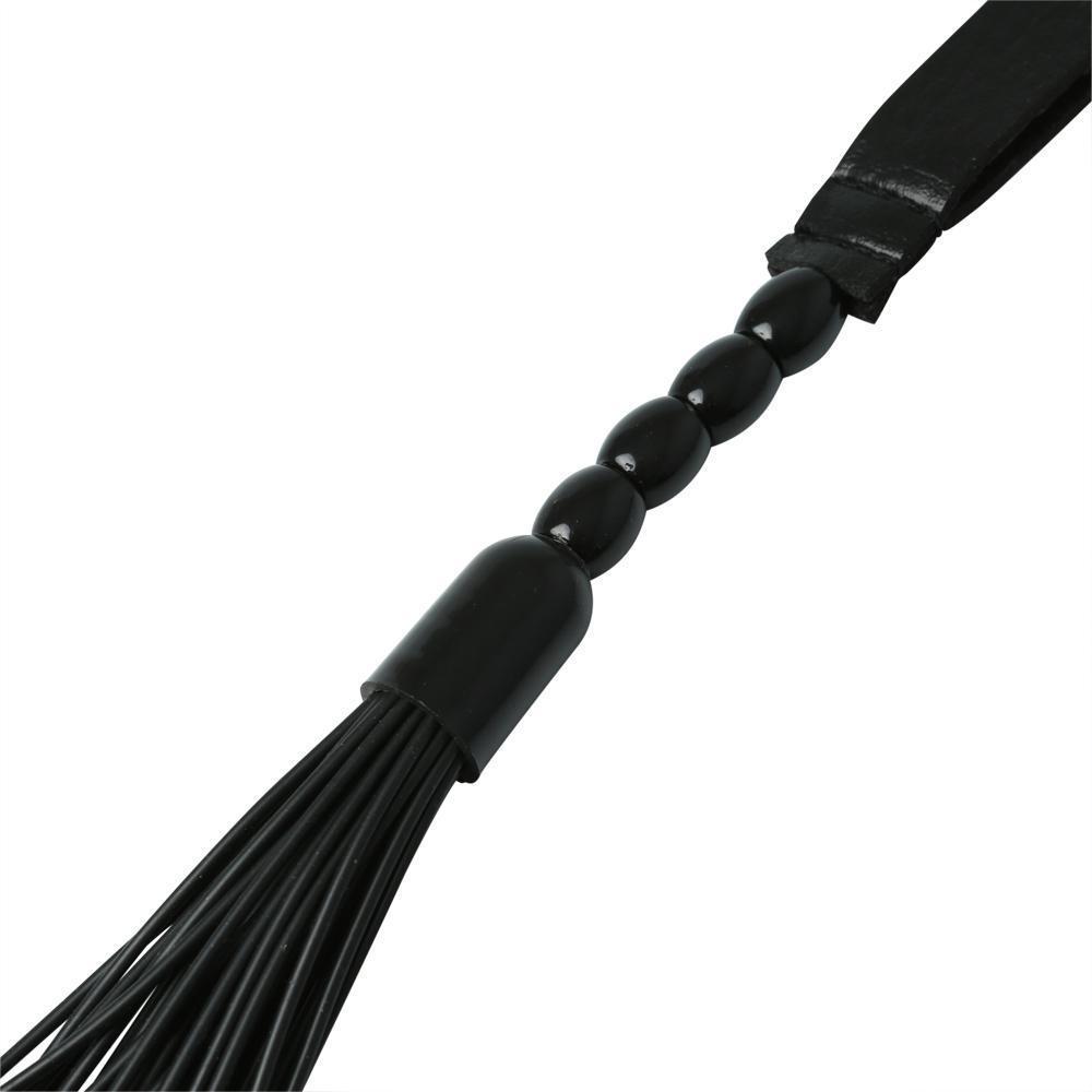 Sportsheets Faux Leather Noir Whip - Kinkly Shop