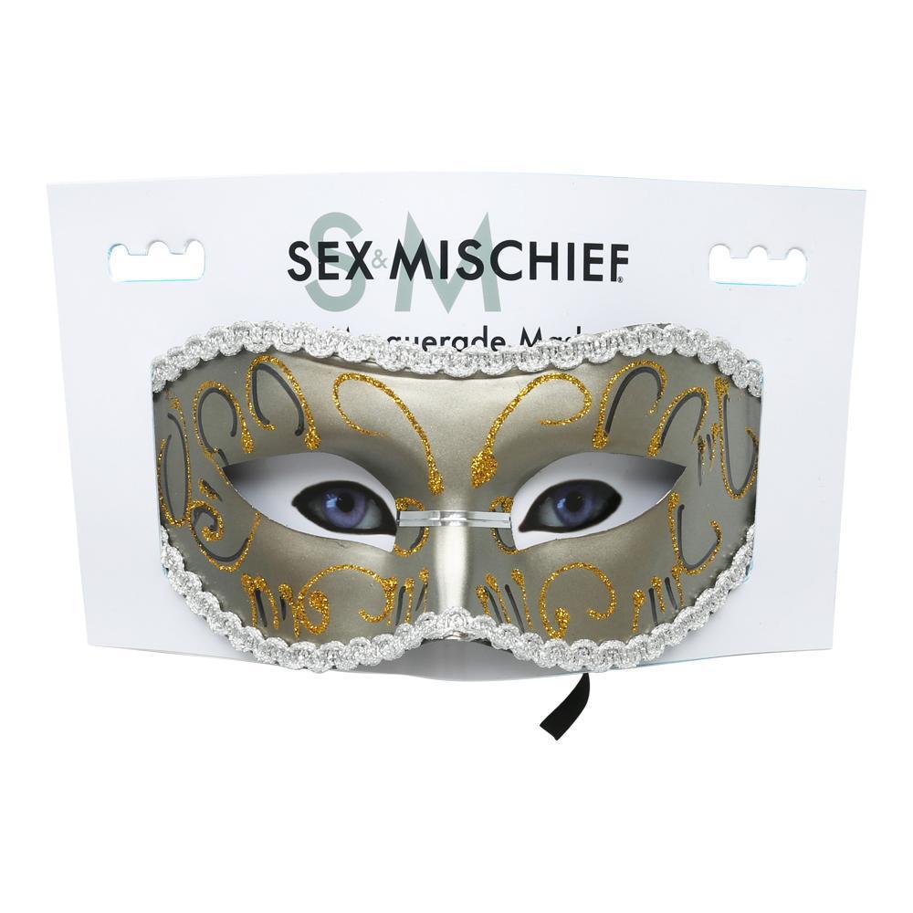Sportsheets Grey Masquerade Mask - Kinkly Shop