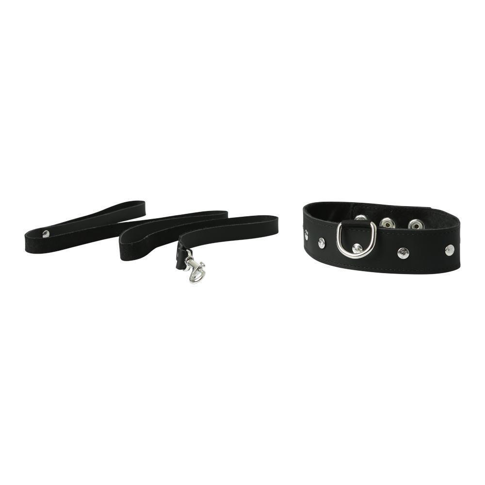 Sportsheets Leather Leash & Collar - Kinkly Shop