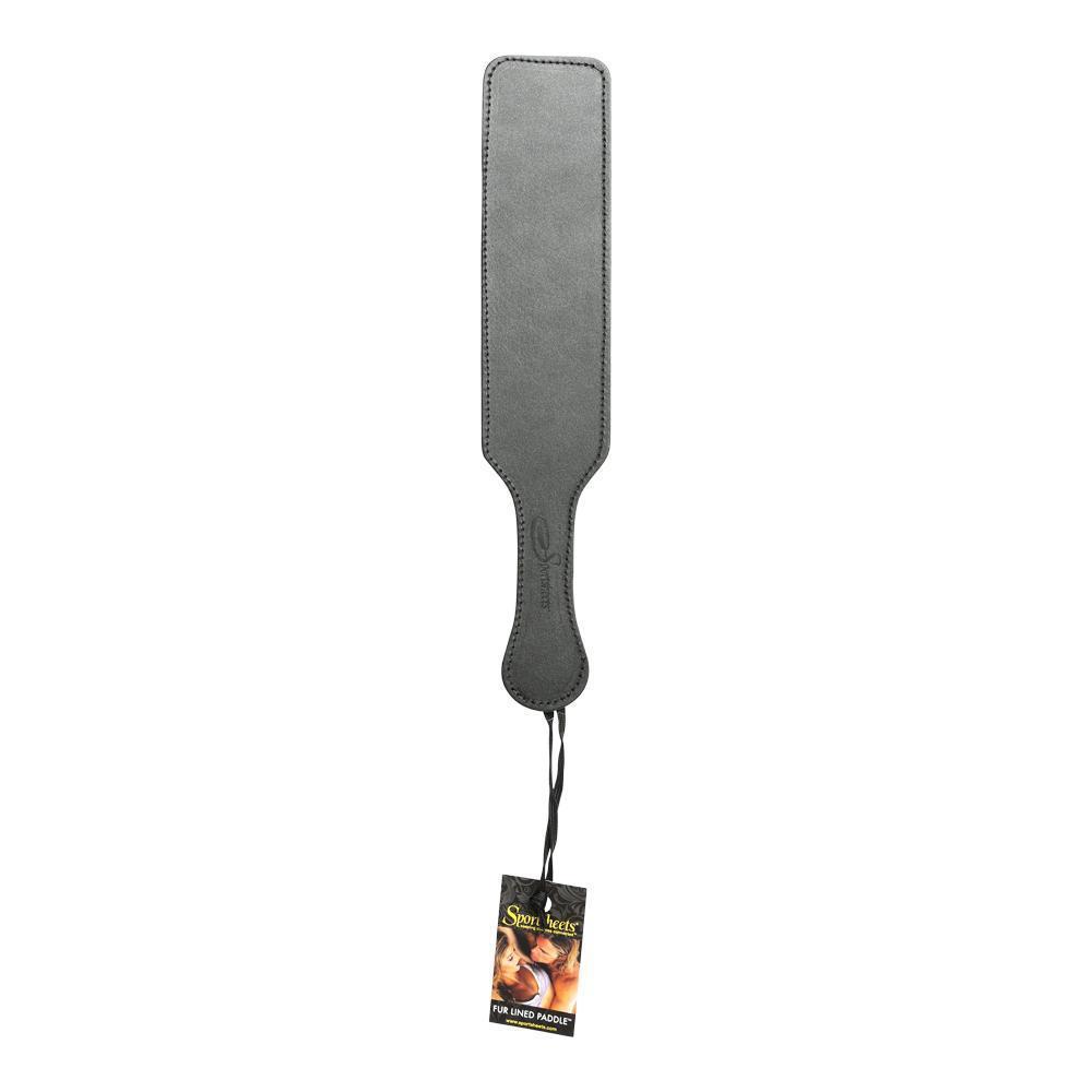 Sportsheets Leather Paddle with Black Fur Side - Kinkly Shop