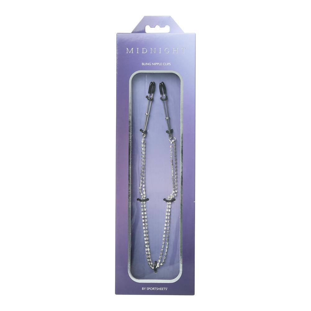Sportsheets Nipple Clamps with Teardrop Crystals - Kinkly Shop