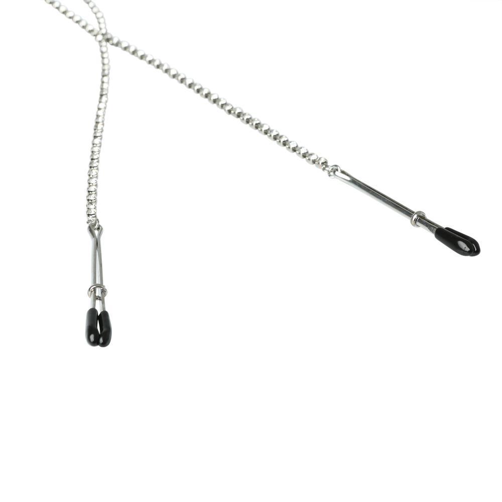 Sportsheets Nipple Clamps with Teardrop Crystals - Kinkly Shop