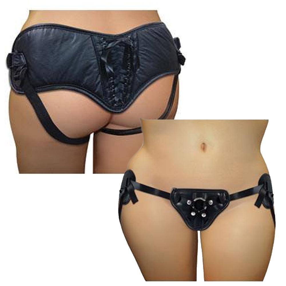 Sportsheets Plus Size, Black PVC Strap On - Kinkly Shop