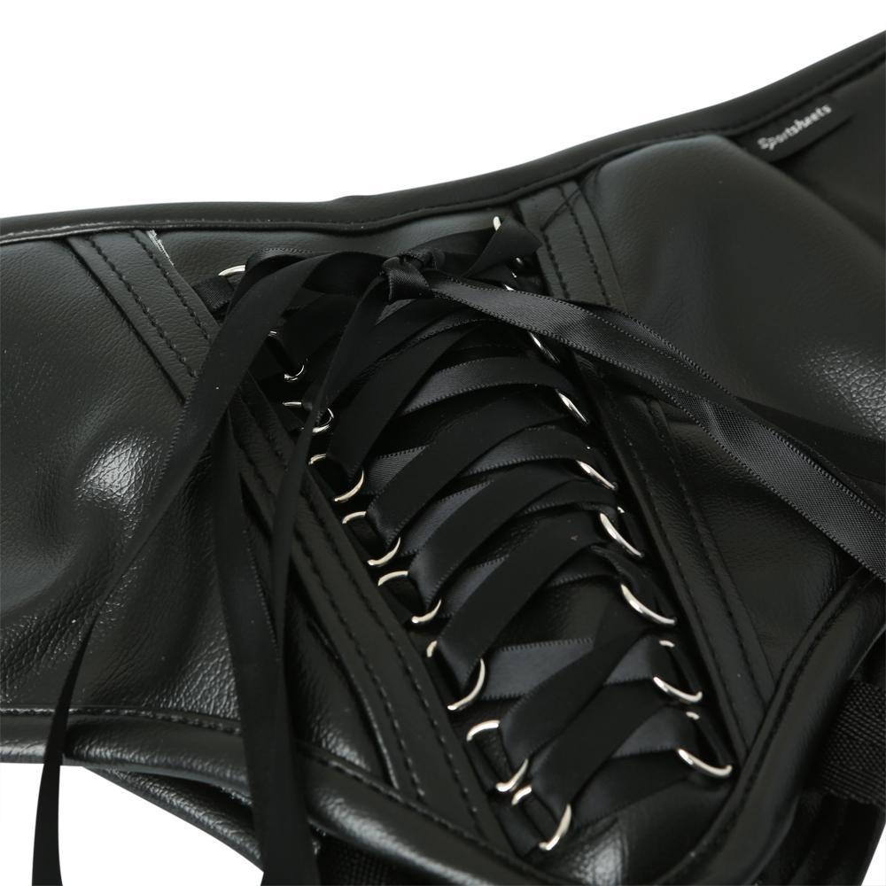 Sportsheets Plus Size, Black PVC Strap On - Kinkly Shop