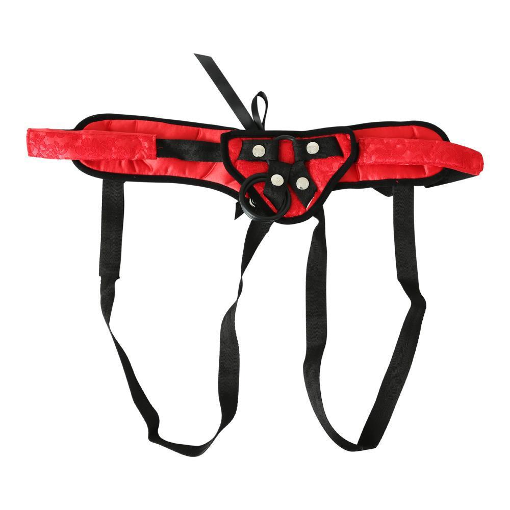Sportsheets Red Lace Corsette Strap On - Kinkly Shop
