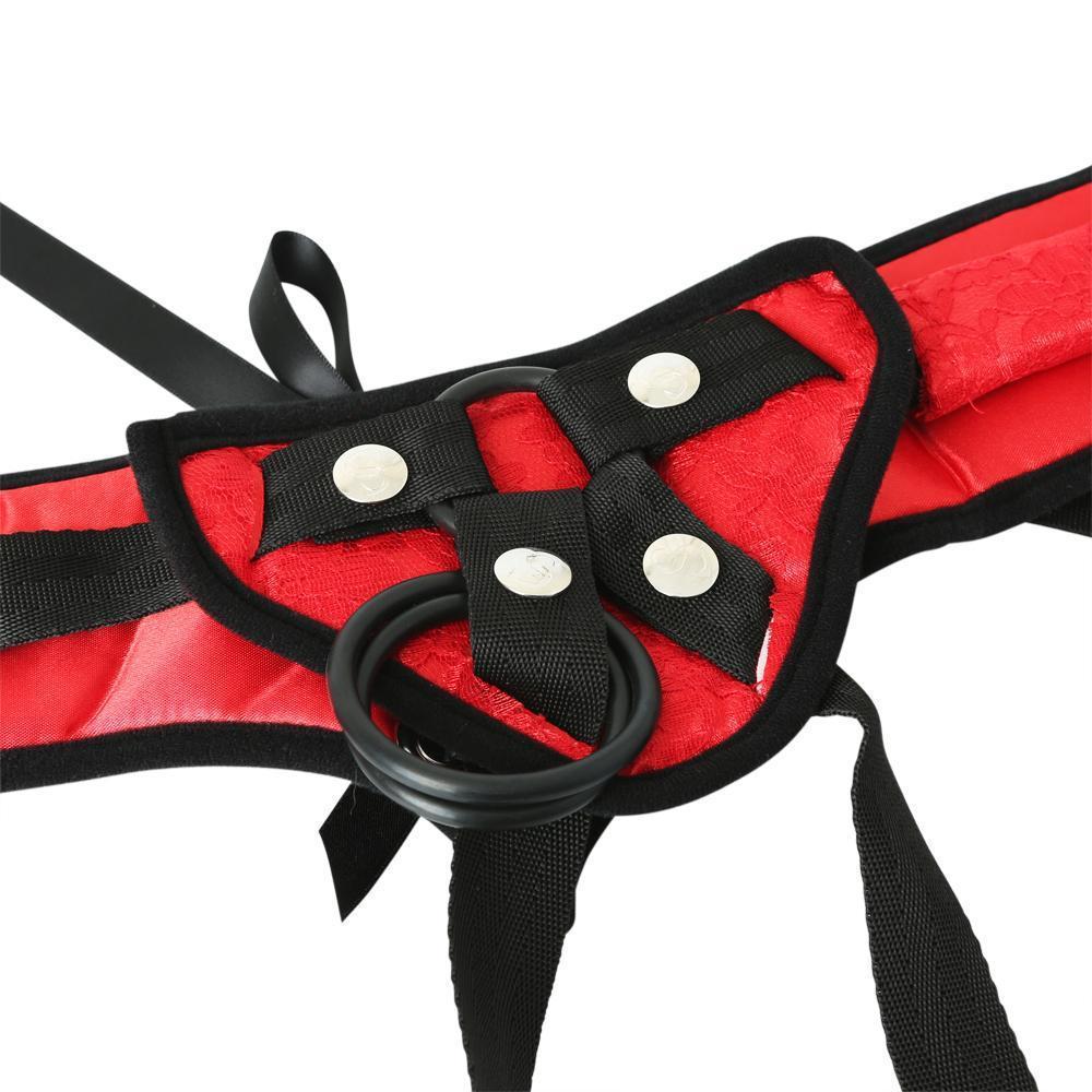 Sportsheets Red Lace Corsette Strap On - Kinkly Shop