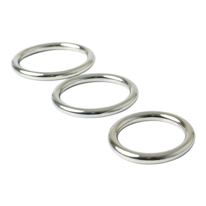 Sportsheets Seamless Metal O Rings, 3 Pack - Kinkly Shop