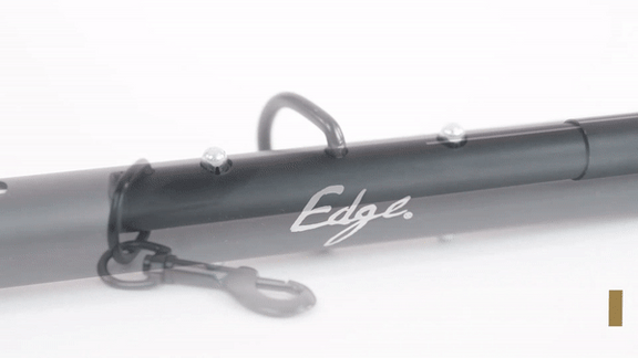 GIF shows a close-up view that showcases the adjustable design of the Sportsheets Adjustable Spreader Bar | Kinkly Shop