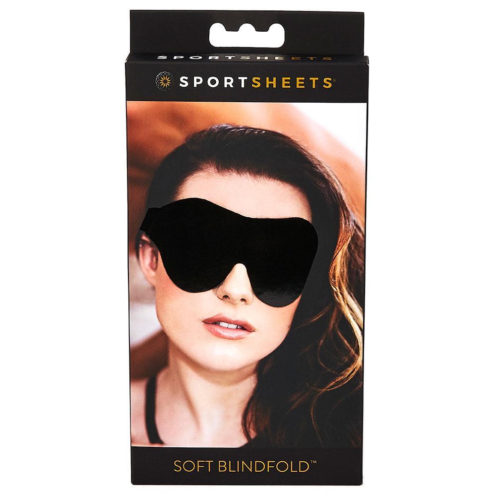 Sportsheets Soft Blindfold, Black - Kinkly Shop