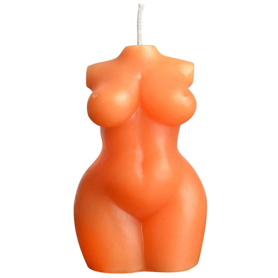 Front view of the Sportsheets Torso 1 Wax Play Candle against a white background. | Kinkly Shop