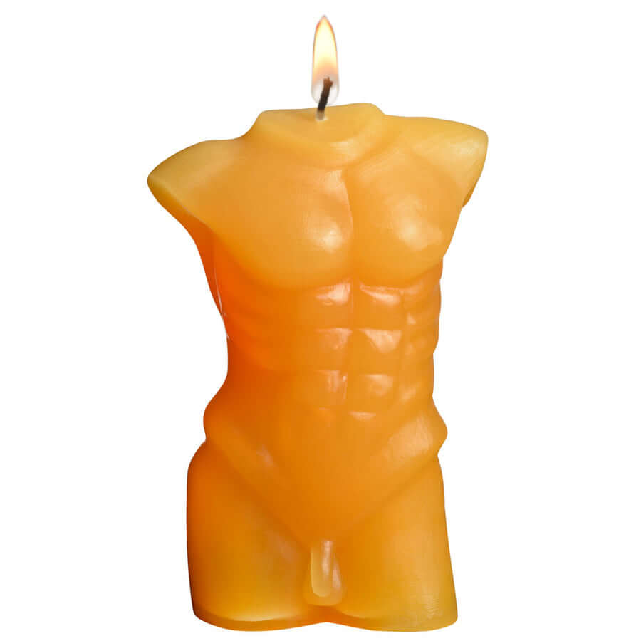 The front side of the Sportsheets Torso 4 Wax Play Candle set against a white background | Kinkly Shop