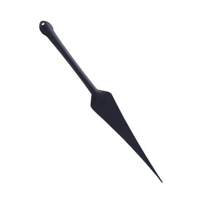 Tantus Dragon Tail up against a white background. This angle showcases the unique shape of the Tantus Dragon Tail which includes a triangular shape that comes to a tiny tip for striking. | Kinkly Shop