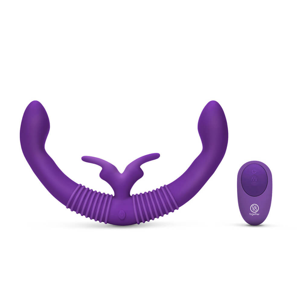 Together Couple's Vibe: Dual-Ended Echo Vibrator for Two Kinkly Shop Together Couple's Vibe: Dual-Ended Echo Vibrator for Two Kinkly Shop